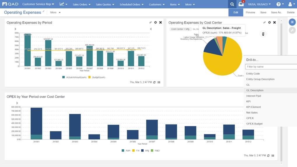 expenses, operating expenses, action center, insights